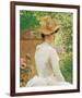 Lady in the Garden-Paul Peel-Framed Premium Giclee Print