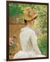 Lady in the Garden-Paul Peel-Framed Premium Giclee Print