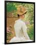 Lady in the Garden-Paul Peel-Framed Premium Giclee Print