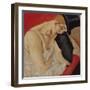 Lady in Top Hat, 1919-Boris Dmitryevich Grigoriev-Framed Giclee Print