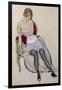 Lady in Underwear, 1917 (W/C)-Gerda Marie Frederike Wegener-Framed Giclee Print