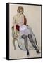 Lady in Underwear, 1917 (W/C)-Gerda Marie Frederike Wegener-Framed Stretched Canvas