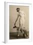 Lady in Underwear and Shoes-null-Framed Art Print