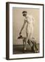 Lady in Underwear and Shoes-null-Framed Art Print