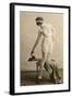 Lady in Underwear and Shoes-null-Framed Art Print