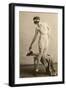 Lady in Underwear and Shoes-null-Framed Art Print