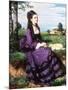 Lady in Violet, 1874-Pal Szinyei Merse-Mounted Giclee Print