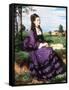 Lady in Violet, 1874-Pal Szinyei Merse-Framed Stretched Canvas