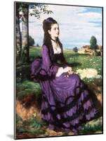 Lady in Violet, 1874-Pal Szinyei Merse-Mounted Giclee Print