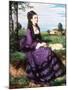 Lady in Violet, 1874-Pal Szinyei Merse-Mounted Giclee Print