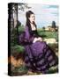 Lady in Violet, 1874-Pal Szinyei Merse-Stretched Canvas