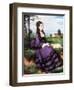 Lady in Violet, 1874-Pal Szinyei Merse-Framed Premium Giclee Print