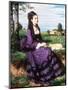 Lady in Violet, 1874-Pal Szinyei Merse-Mounted Premium Giclee Print