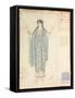 Lady-in-waiting, Costume Design for 'Hippolytus' by Euripides-Leon Bakst-Framed Stretched Canvas