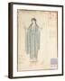 Lady-in-waiting, Costume Design for 'Hippolytus' by Euripides-Leon Bakst-Framed Giclee Print