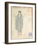 Lady-in-waiting, Costume Design for 'Hippolytus' by Euripides-Leon Bakst-Framed Giclee Print