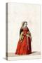 Lady-In-Waiting, Costume Design for Shakespeare's Play, Henry VIII, 19th Century-null-Stretched Canvas