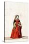 Lady-In-Waiting, Costume Design for Shakespeare's Play, Henry VIII, 19th Century-null-Stretched Canvas