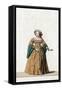 Lady-In-Waiting, Costume Design for Shakespeare's Play, Henry VIII, 19th Century-null-Framed Stretched Canvas