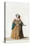 Lady-In-Waiting, Costume Design for Shakespeare's Play, Henry VIII, 19th Century-null-Stretched Canvas