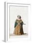 Lady-In-Waiting, Costume Design for Shakespeare's Play, Henry VIII, 19th Century-null-Framed Giclee Print