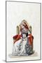 Lady-In-Waiting, Costume Design for Shakespeare's Play, Henry VIII, 19th Century-null-Mounted Giclee Print