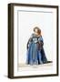 Lady-In-Waiting, Costume Design for Shakespeare's Play, Henry VIII, 19th Century-null-Framed Giclee Print