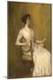 Lady in White, C.1901 (Oil on Panel)-Thomas Wilmer Dewing-Mounted Giclee Print