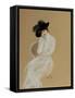 Lady in White on Chair, 2015-Susan Adams-Framed Stretched Canvas