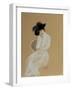 Lady in White on Chair, 2015-Susan Adams-Framed Giclee Print