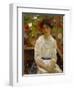 Lady in White-Francis Campbell Boileau Cadell-Framed Giclee Print