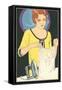 Lady Ironing Camisole-null-Framed Stretched Canvas