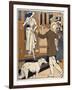 Lady is Welcomed as She Arrives at a Station-Ed Touraine-Framed Art Print