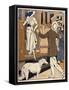 Lady is Welcomed as She Arrives at a Station-Ed Touraine-Framed Stretched Canvas