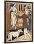 Lady is Welcomed as She Arrives at a Station-Ed Touraine-Framed Art Print