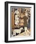 Lady is Welcomed as She Arrives at a Station-Ed Touraine-Framed Art Print