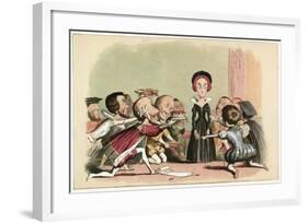 Lady Jane Dudley Pressed to Accept the Crown-Richard Doyle-Framed Giclee Print