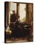 Lady Jane Grey and Roger Ascham, 1853-John Callcott Horsley-Stretched Canvas