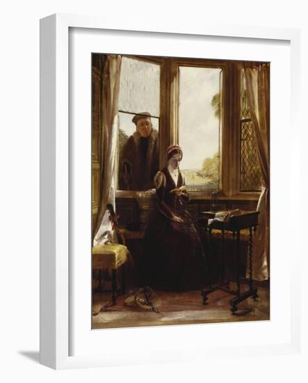 Lady Jane Grey and Roger Ascham, 1853-John Callcott Horsley-Framed Giclee Print