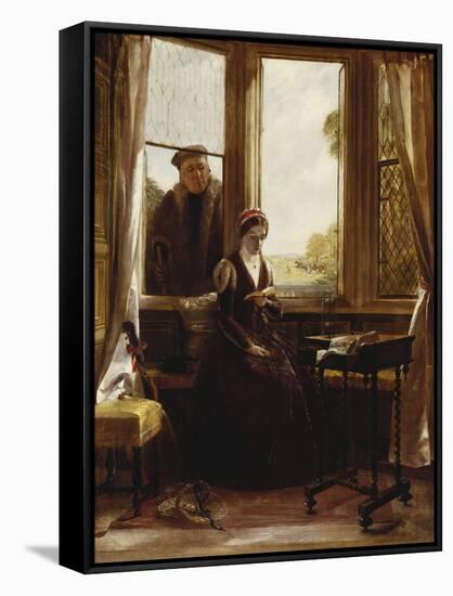 Lady Jane Grey and Roger Ascham, 1853-John Callcott Horsley-Framed Stretched Canvas