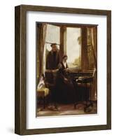 Lady Jane Grey and Roger Ascham, 1853-John Callcott Horsley-Framed Giclee Print