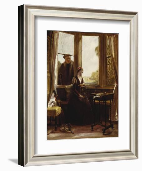 Lady Jane Grey and Roger Ascham, 1853-John Callcott Horsley-Framed Giclee Print