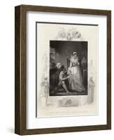 Lady Jane Grey Declining the Crown-J. Rogers-Framed Art Print