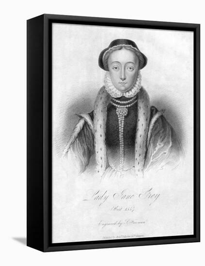 Lady Jane Grey, Queen of England-Freeman-Framed Stretched Canvas