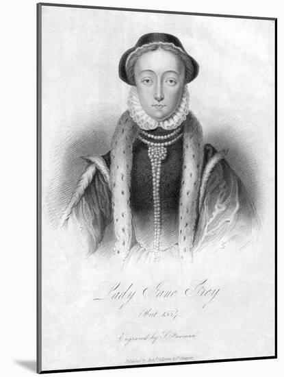 Lady Jane Grey, Queen of England-Freeman-Mounted Giclee Print