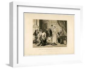 Lady Jane Grey's Reluctance to Accept the Crown-Herbert Bourne-Framed Giclee Print