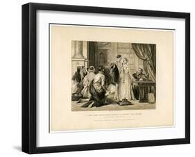 Lady Jane Grey's Reluctance to Accept the Crown-Herbert Bourne-Framed Giclee Print