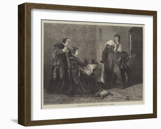 Lady Jane Grey's Victory over Bishop Gardiner-George Frederick Folingsby-Framed Giclee Print