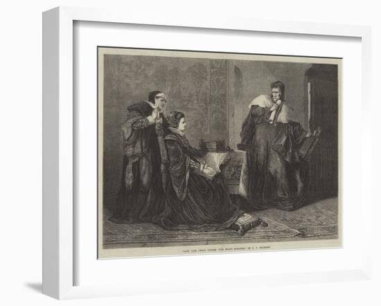 Lady Jane Grey's Victory over Bishop Gardiner-George Frederick Folingsby-Framed Giclee Print