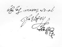 Signature of Lady Jane Grey-Lady Jane Grey-Mounted Giclee Print